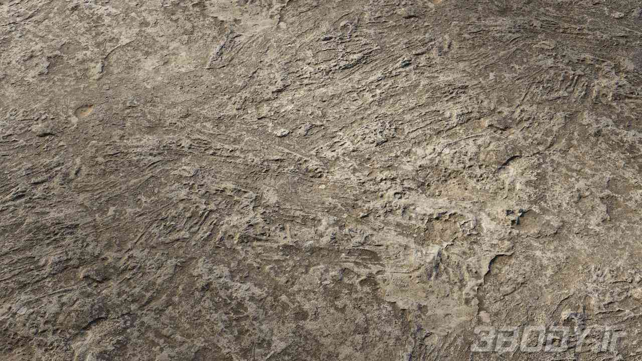 متریال بتن زبر rough concrete عکس 1